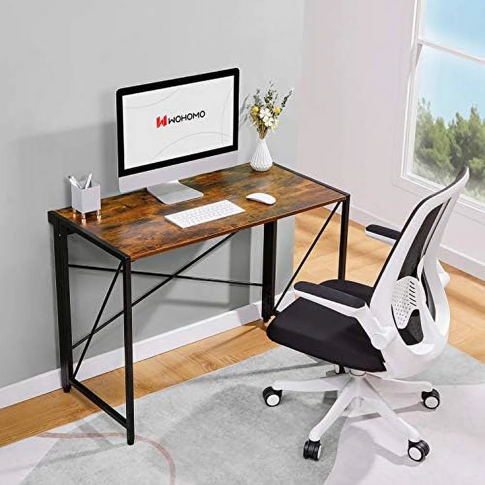 Folding Computer Desk Brown B524