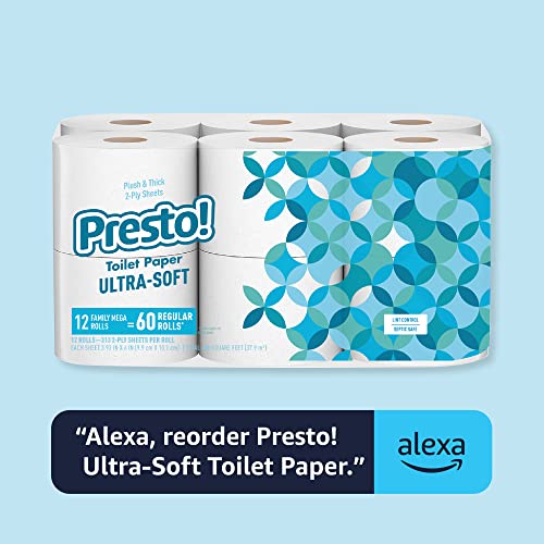 2-Ply Ultra-Soft Toilet Paper, 24 Family Mega Rolls, Unscented U84253
