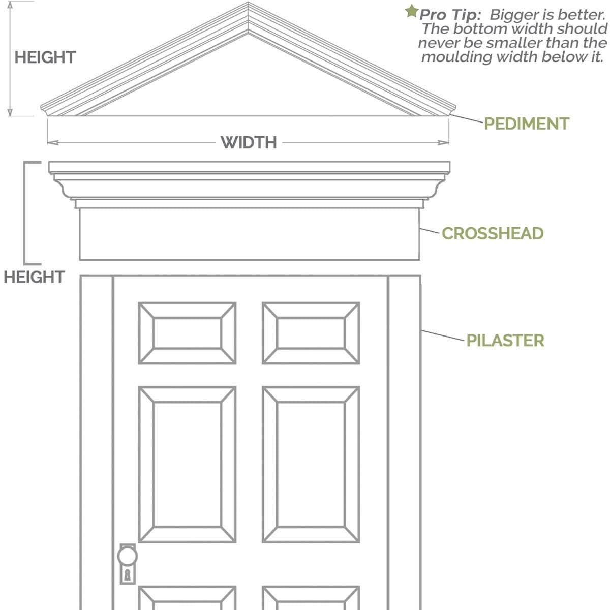 Plain PVC Pilaster (Pair) F820