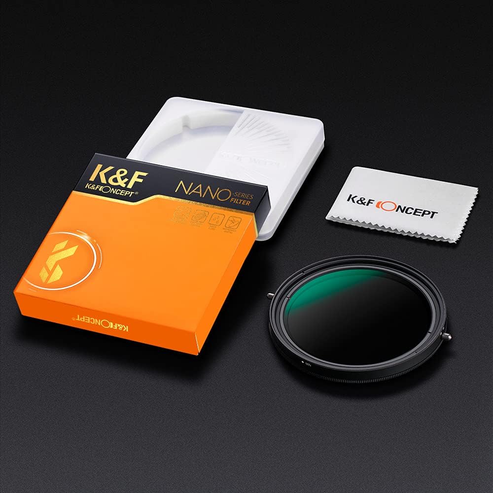 52mm Variable Fader ND2-ND32 ND Filter and CPL Circular Polarizing Filter 2 in 1 Pack of 2 X860