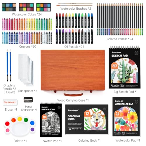 149 Piece Art Set in Wooden Case Y478607