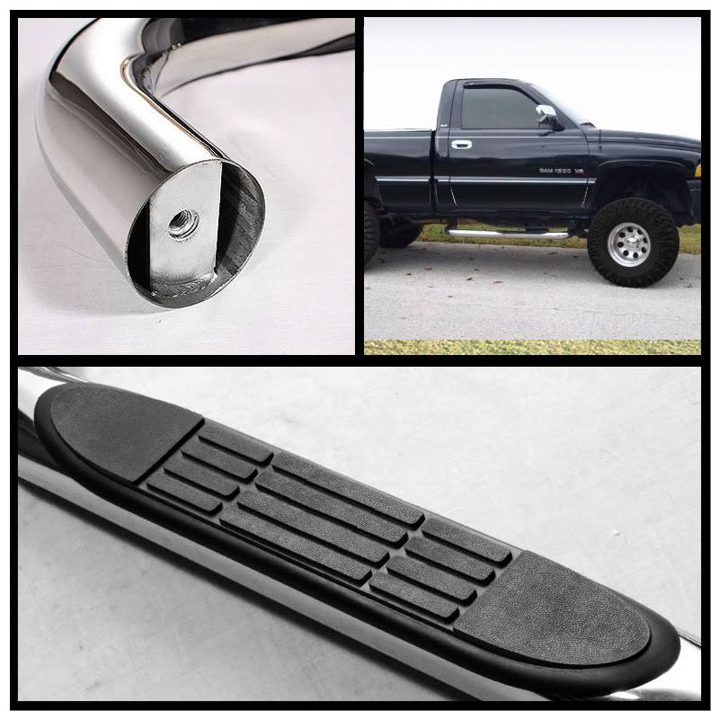Black Running Boards Side Step Nerf Bars I960