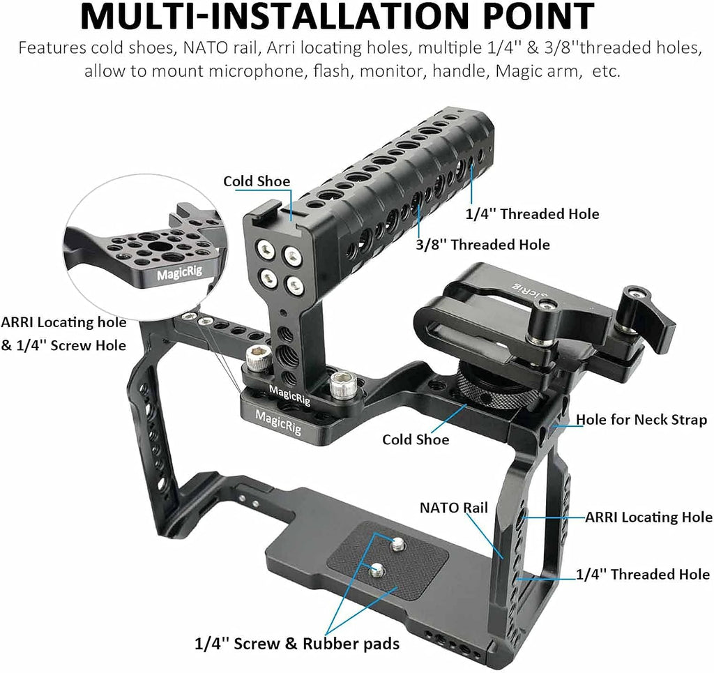 Camera Cage Kit with Top Handle and T5 SSD Mount Z2922