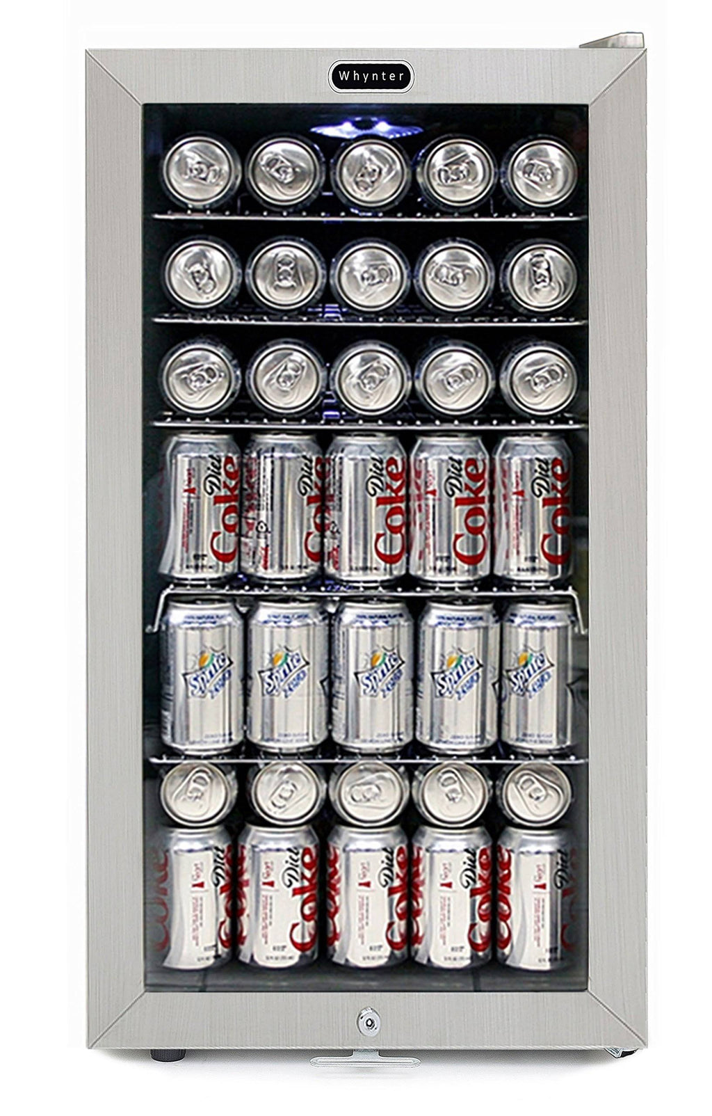 Stainless Steel Beverage Refrigerator With Lock B7310