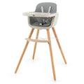 3 in 1 Convertible Wooden High Chair Beige E4319