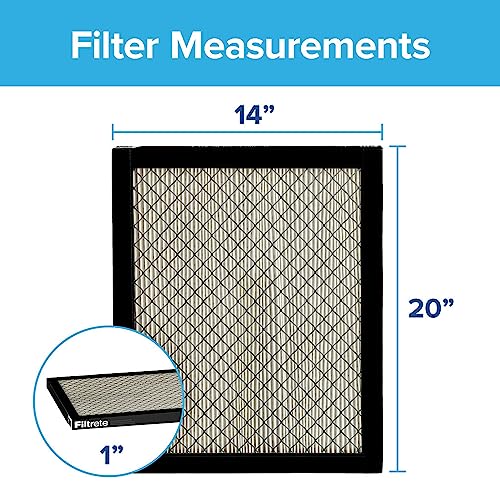 20x25x1 Pleated Air Filter, 2 Filters M57109