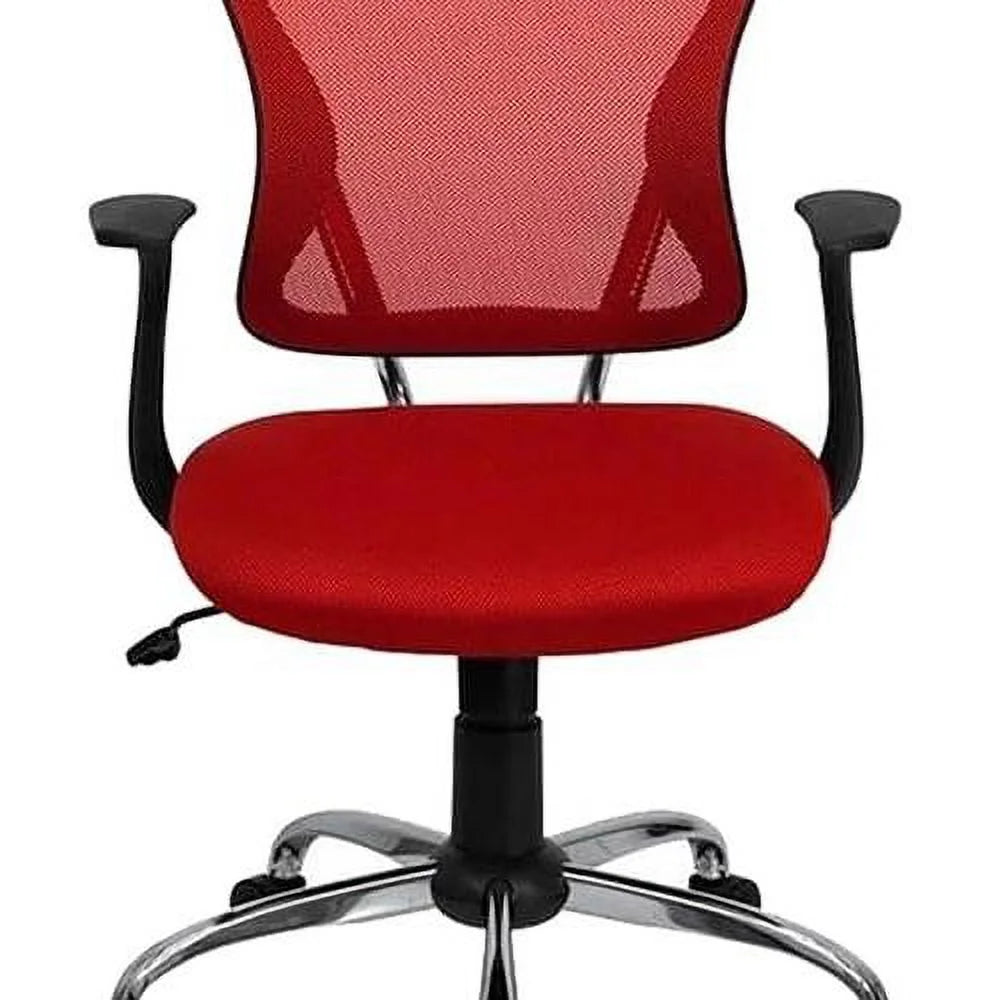 Red Mesh Office Chair L35107