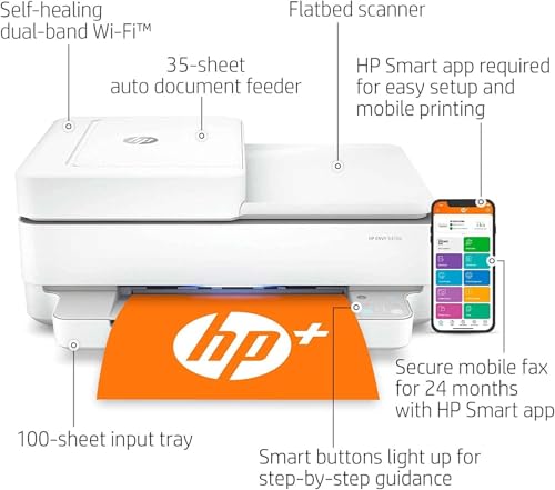 White All-in-One Wireless Color Inkjet Printer, Print Copy Scan R35169
