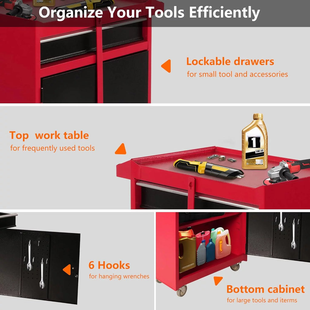 Rolling Tool Chest with 5 Drawers W4325
