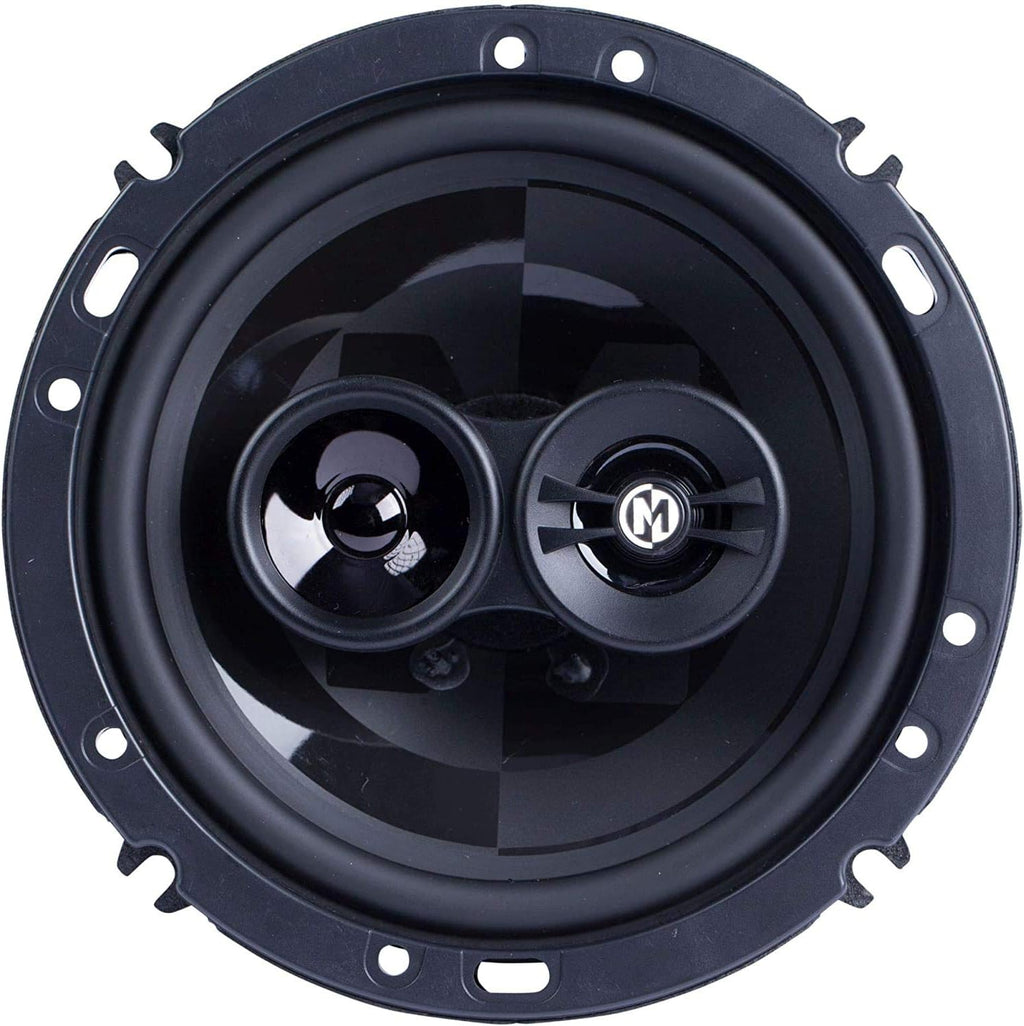 6.5 Inch 3 Way 50 Watt RMS 100 Watt Peak Car Audio Coaxial Speaker System Pack of 2 G9367