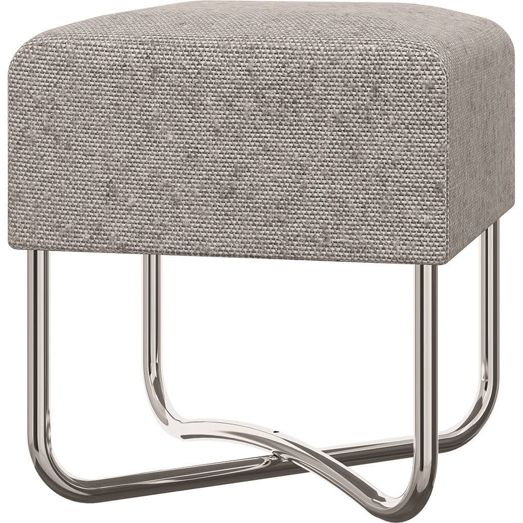 Light Gray Linen Fabric Bench Q81763