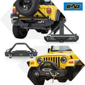 Heavy Duty Front and Rear Bumper with Tire Carrier Combo G922017