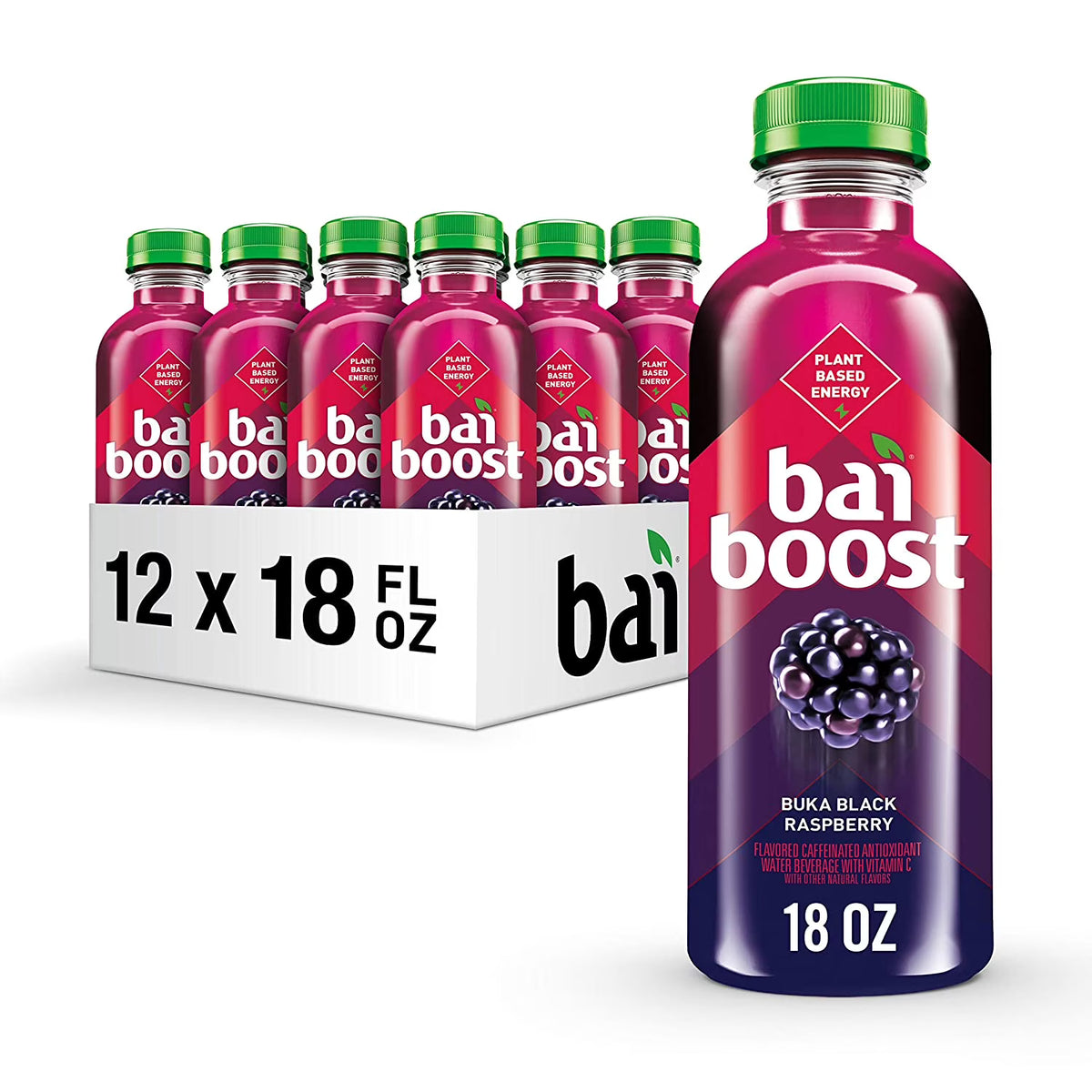 Black Raspberry Antioxidant Infused Beverage, 18 fl oz (Pack of 12) O455