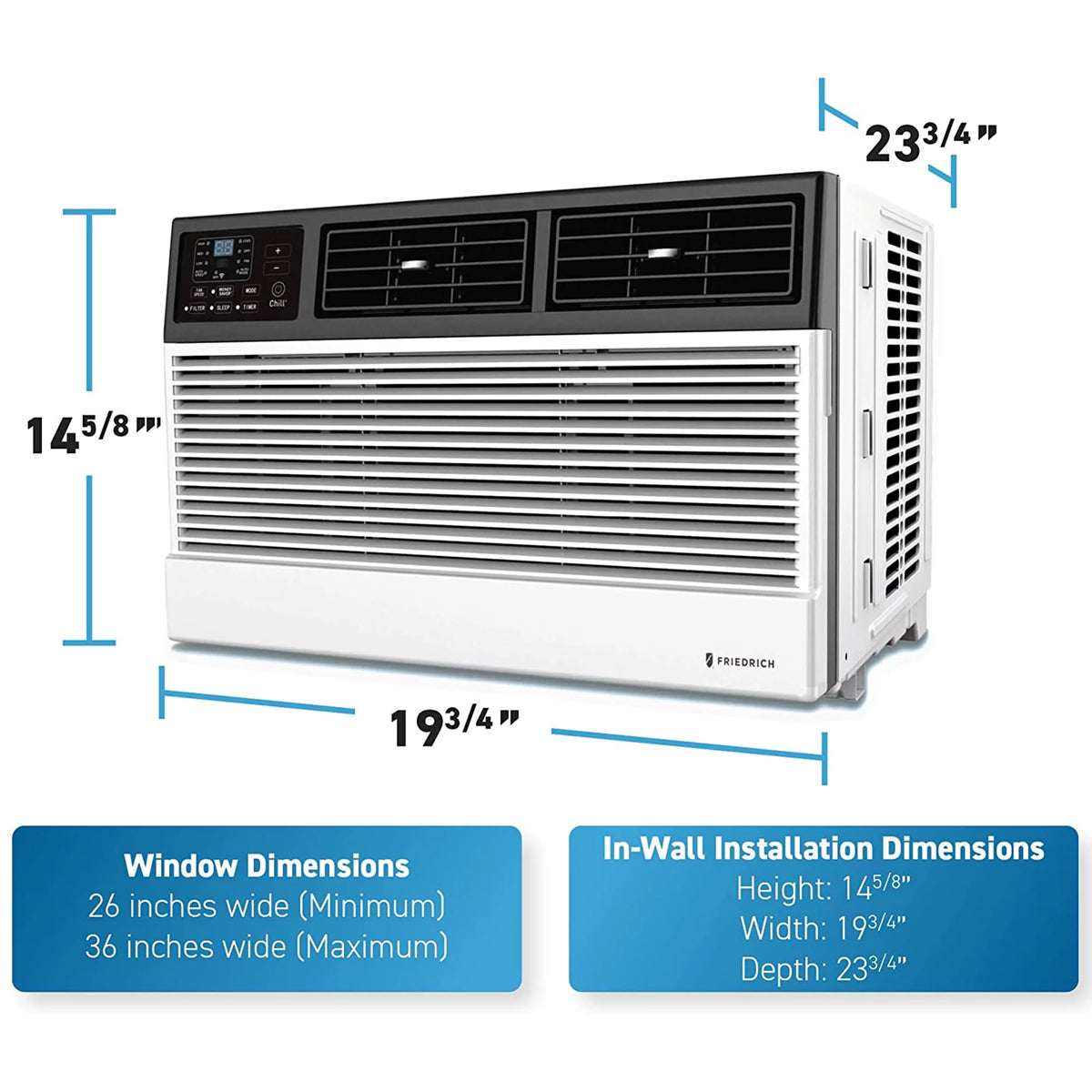 Wi-Fi Controlled White Window Air Conditioner O660511