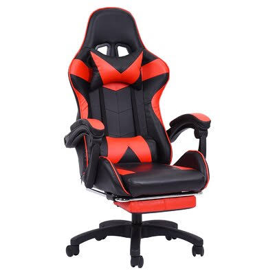 Black/Red PC Racing Game Chair Z3868