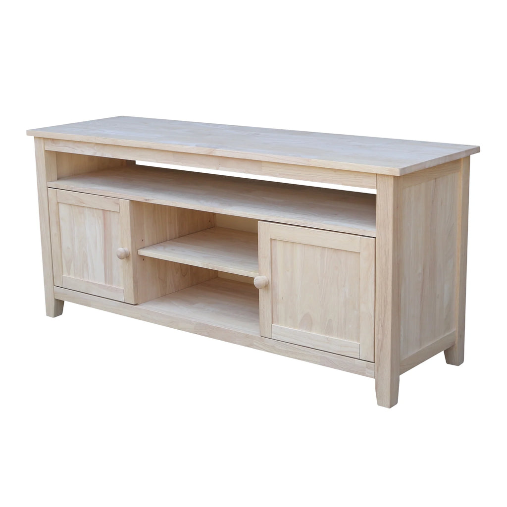Solid Wood TV Stand with 2 Doors K34530