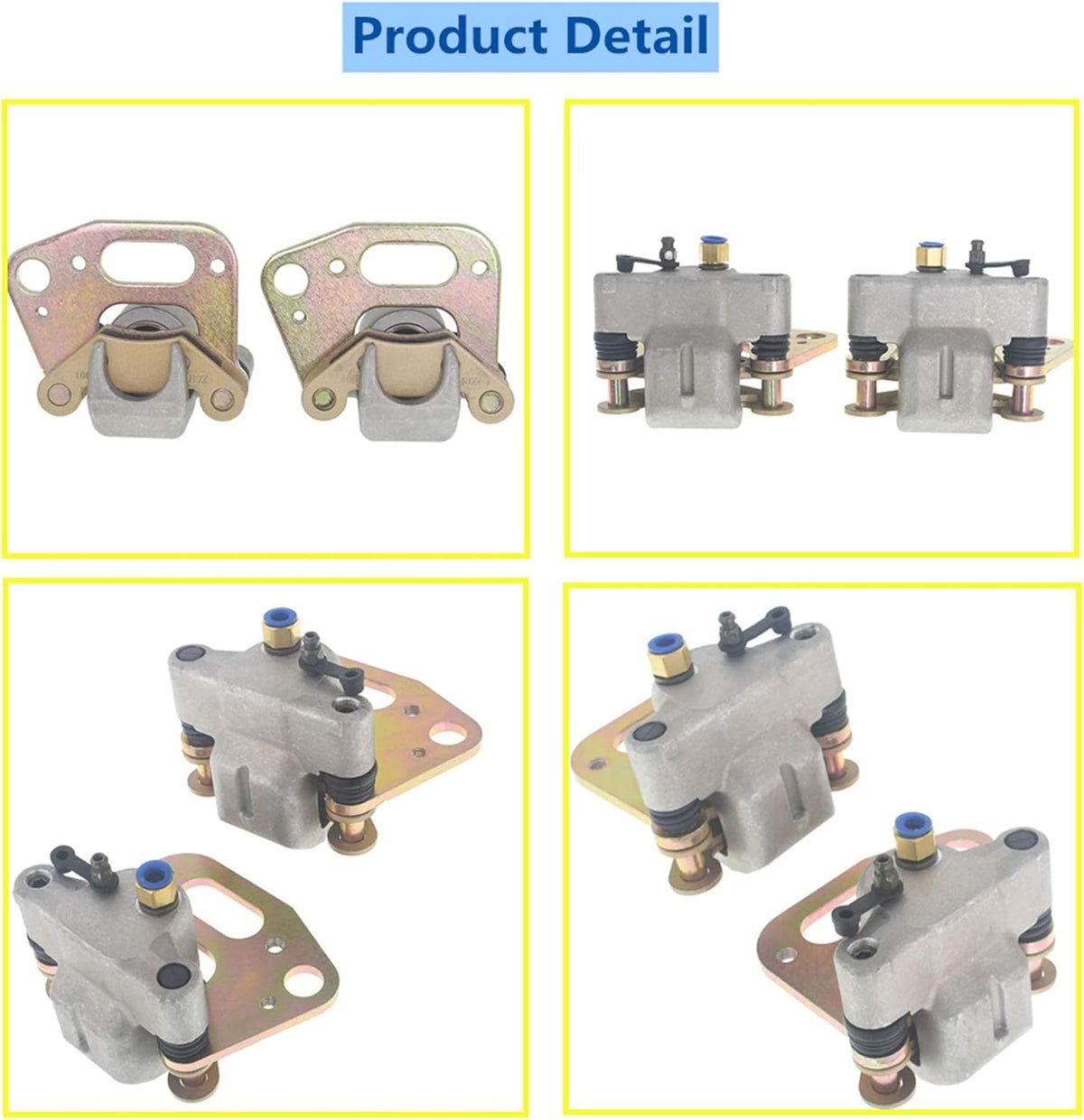 Front Brake Calipers with Pads for Polaris Sportsman 500 Ranger 500 W138