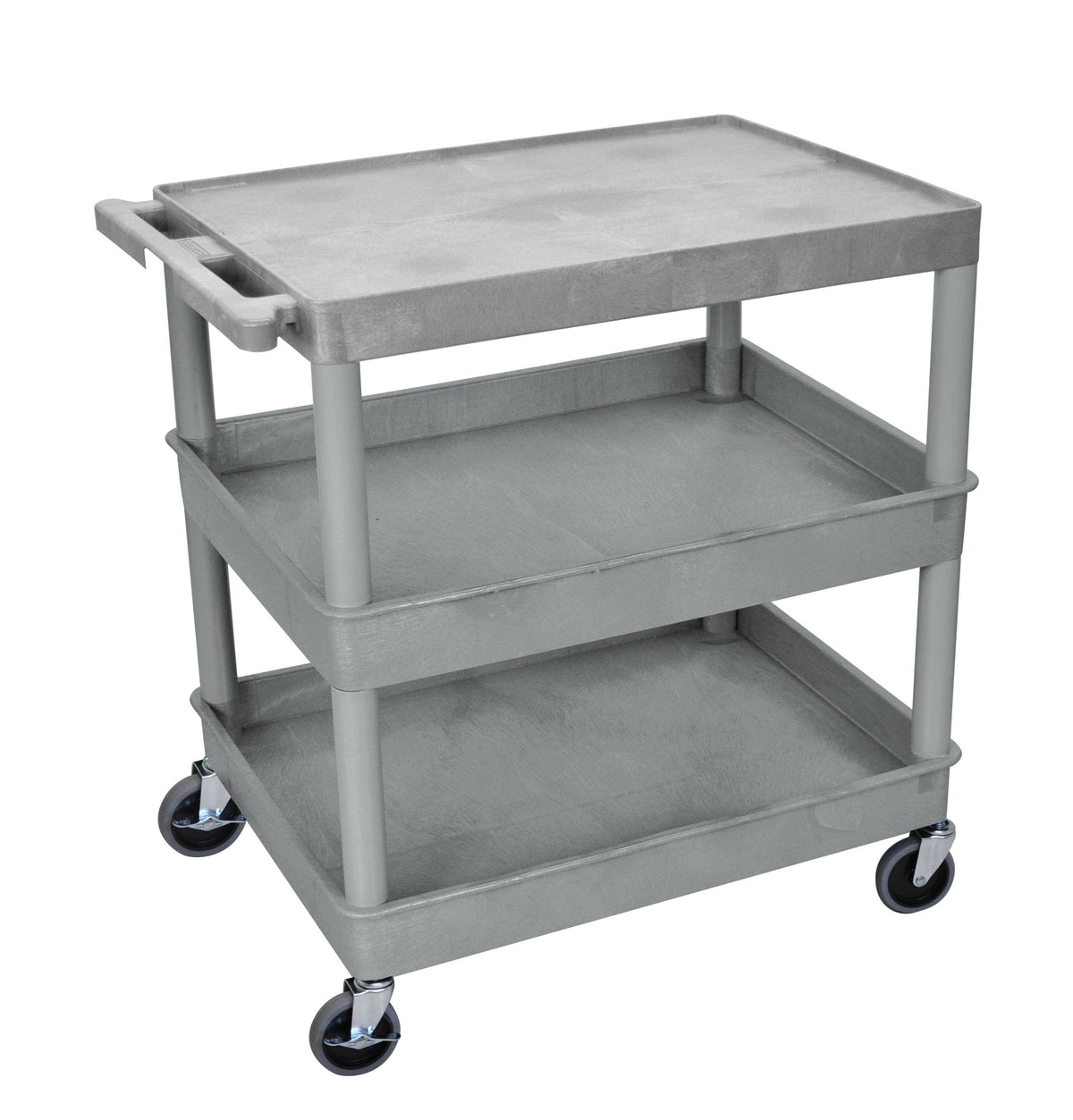 Gray 3 Shelf Tub Cart V5979