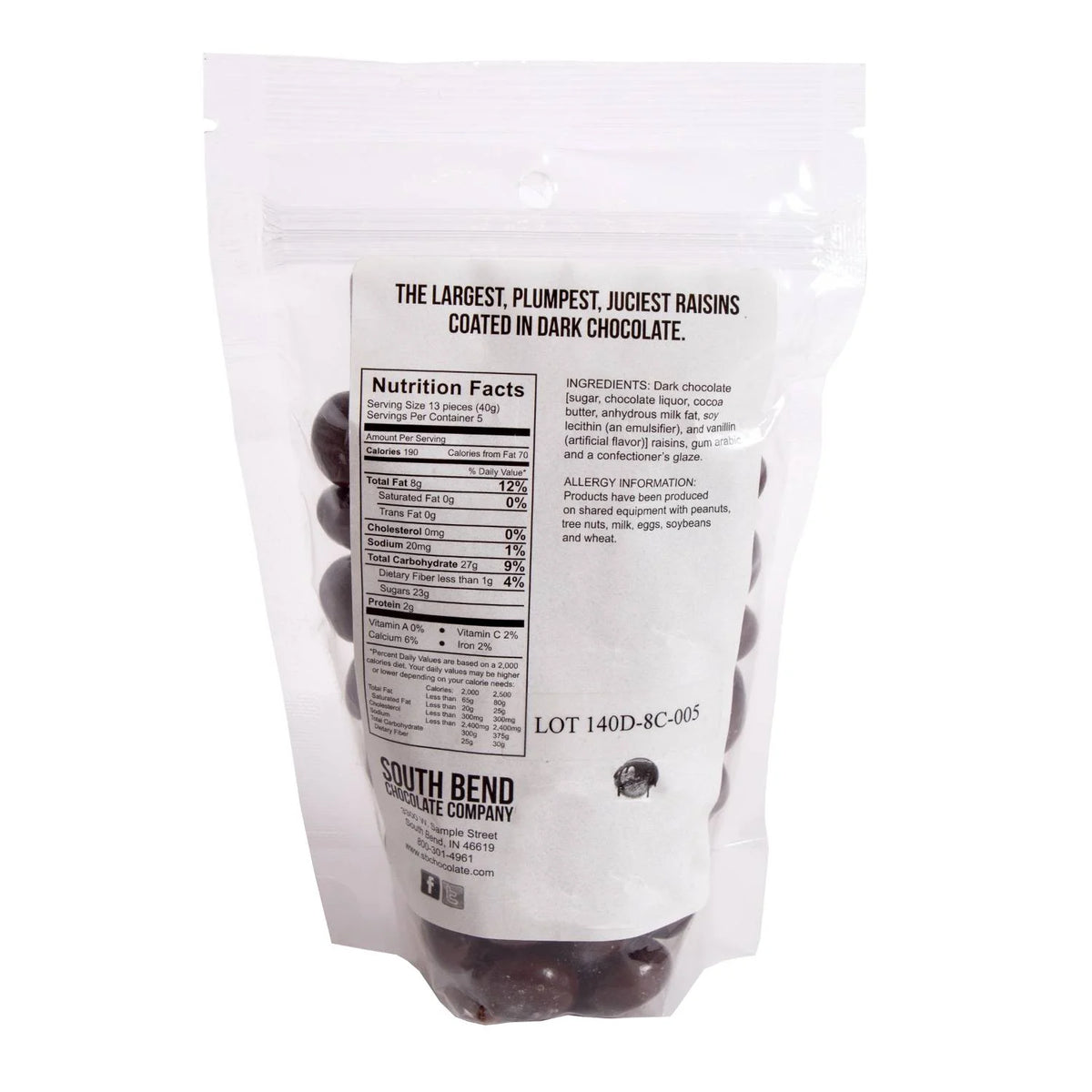 Dark Chocolate Covered Raisins 8 oz J4581