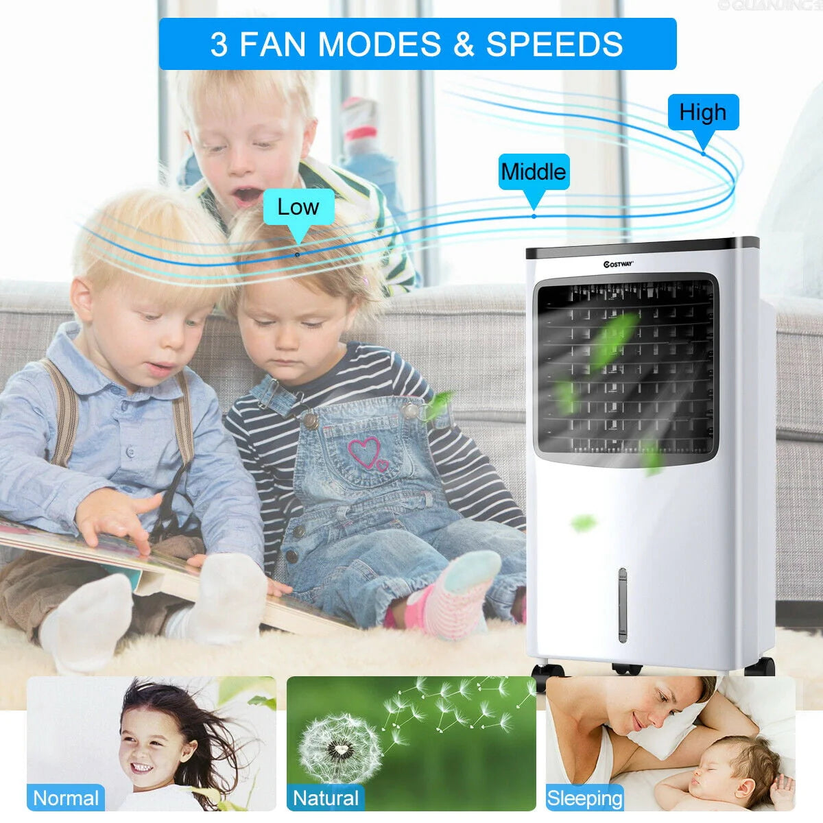 Portable Cooler Fan Humidify Anion Remote Control J6300