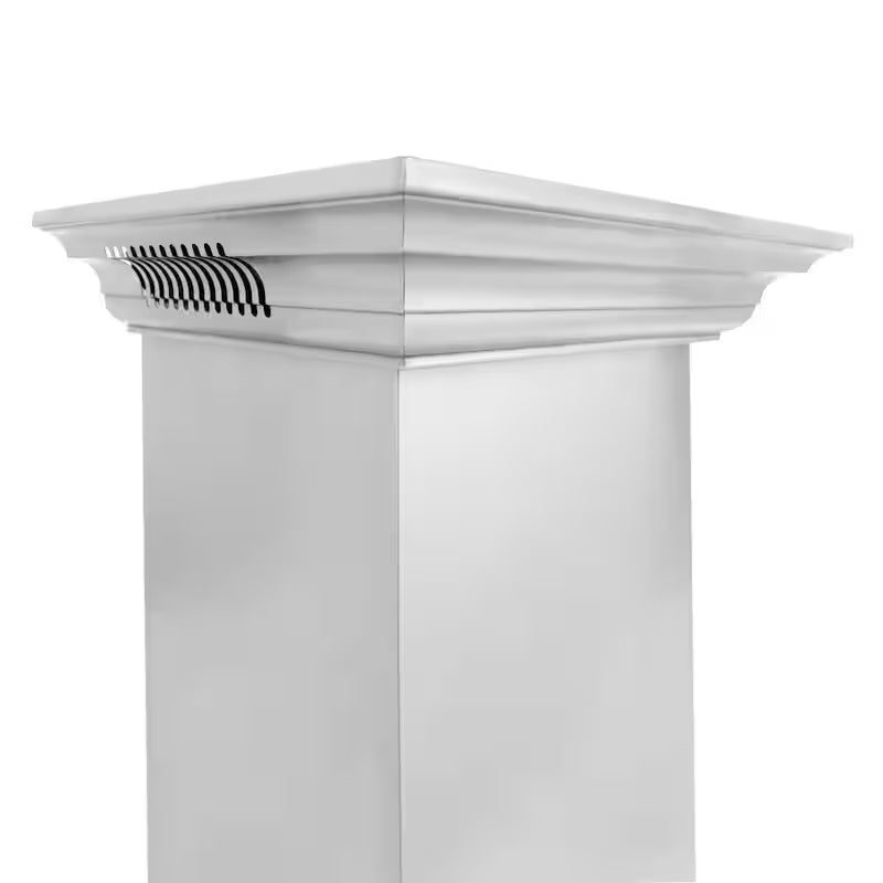 36 in. 400 CFM Ducted Wall Mount Range Hood in Stainless Steel and Glass D483082