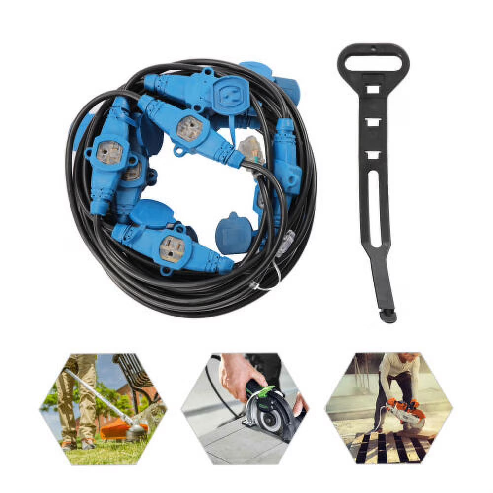 12 Awg 13 Plugs 65FT Power Extension Cord Y112