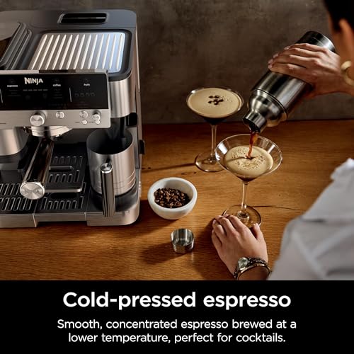 Espresso Machine and Drip Coffee Maker with Coffee Grinder and Milk Frother X48642