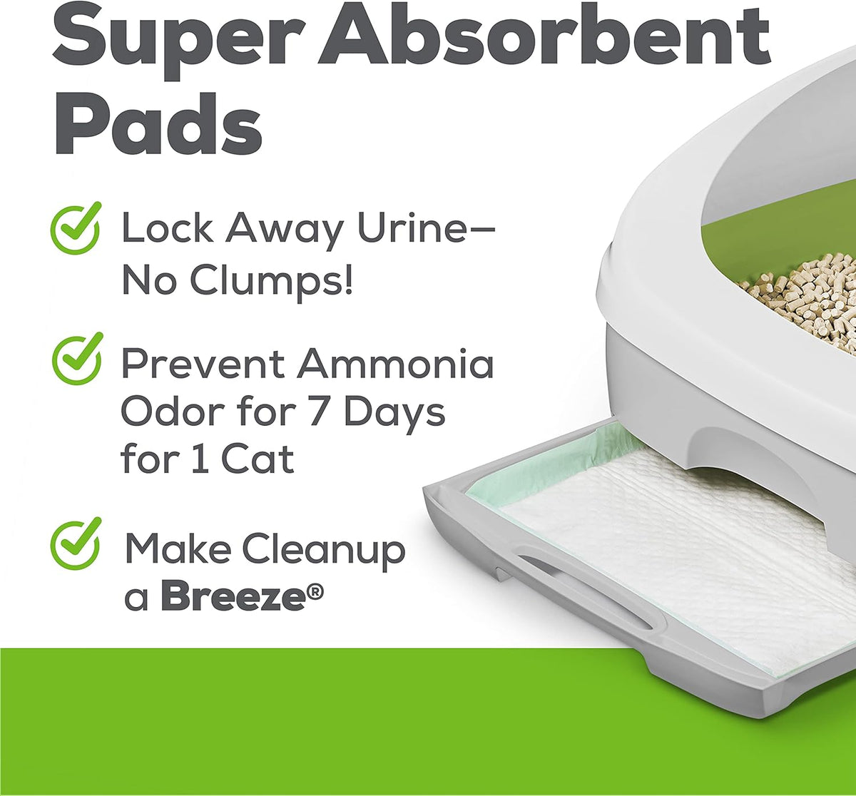 XL Cat Litter Box System Starter Kit with Pads & Pellets J967530