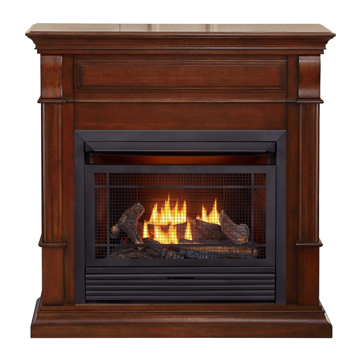 26,000 BTU Dual Fuel Ventless Gas Fireplace with Remote Control U578509