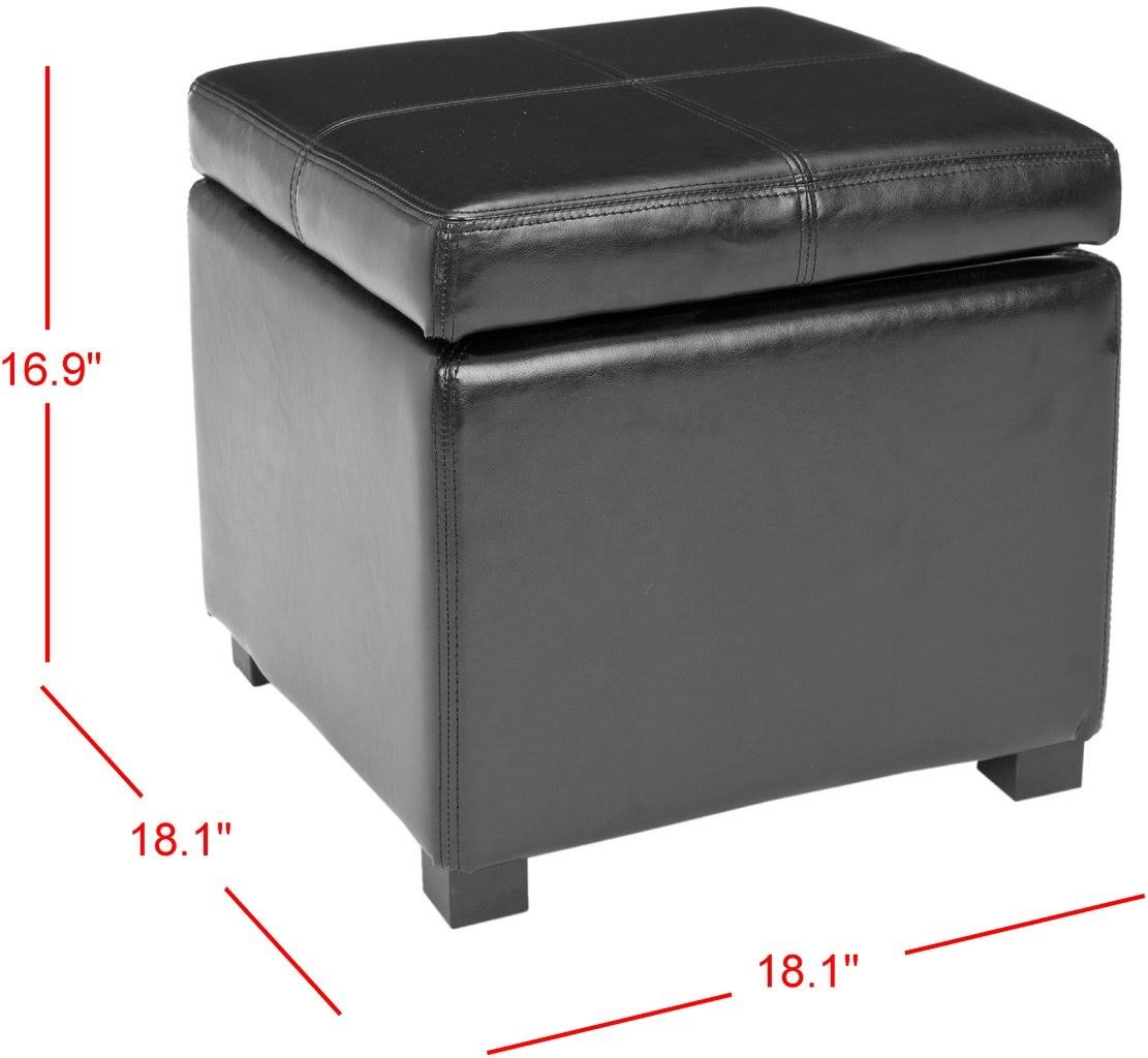 Brown Square Ottoman Q430