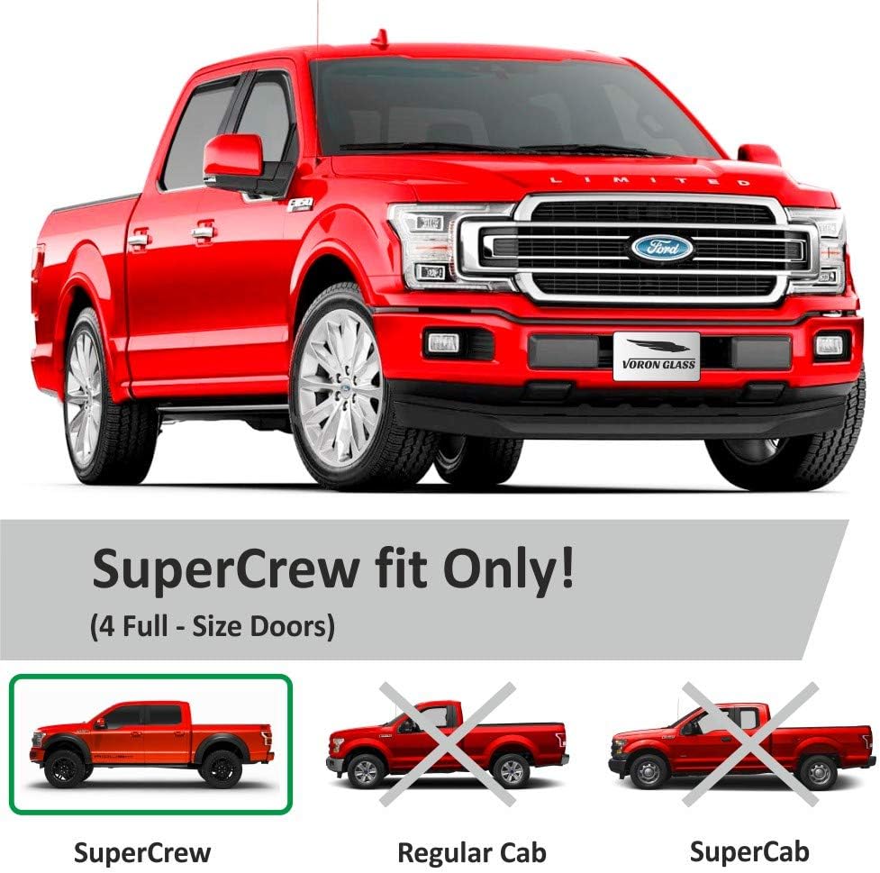 4 Pieces In-Channel Window Deflectors for Trucks X872180
