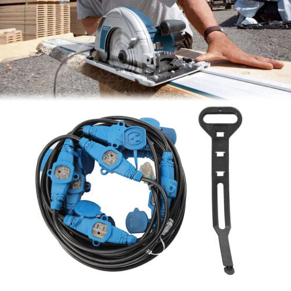 12 Awg 13 Plugs 65FT Power Extension Cord Y112
