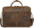 Brown Genuine Leather Briefcase Bag H13387