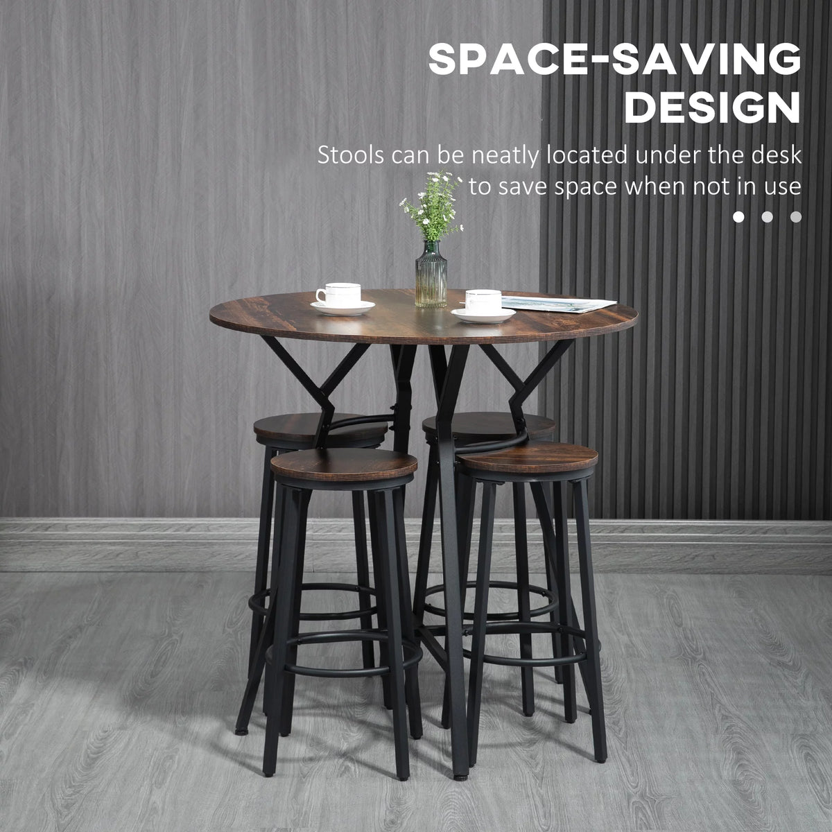 5-Piece Bar Table and Chairs Set X497302