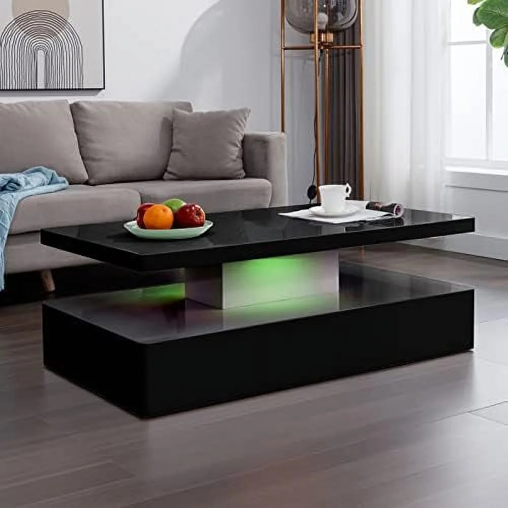 Modern LED Coffee Table with 12 Colors Lights P676