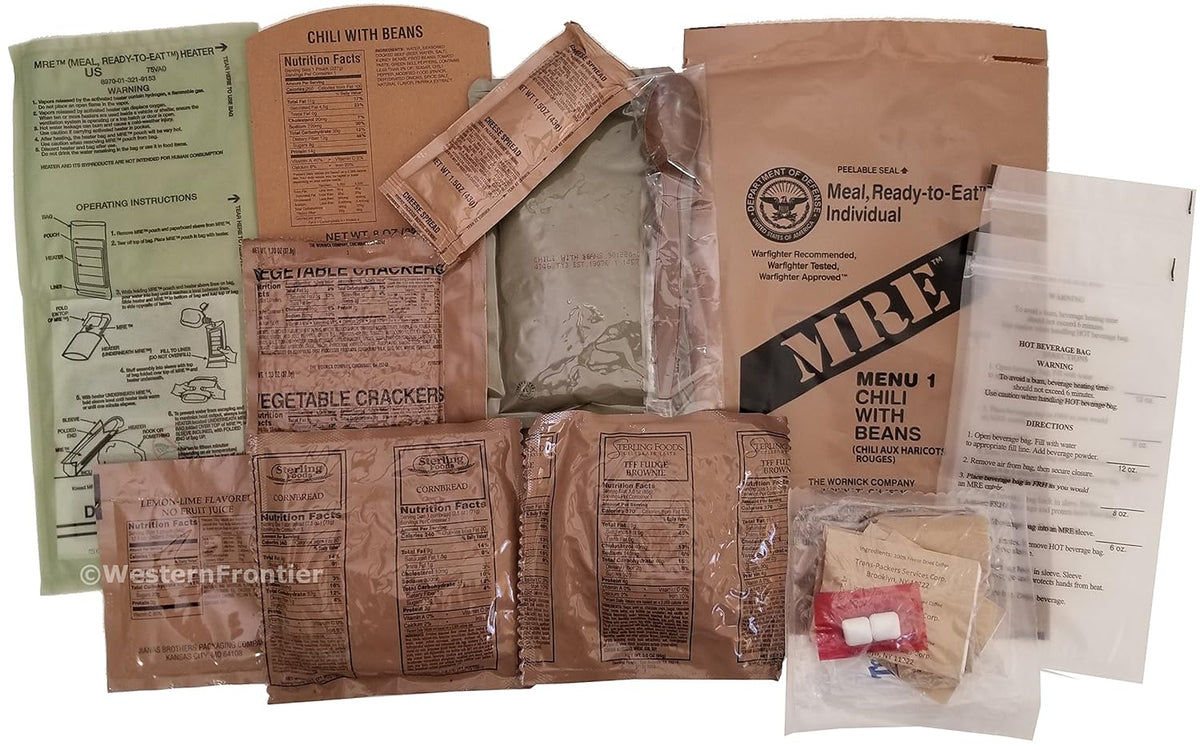12 Meals Military Surplus Meal Ready to Eat A128