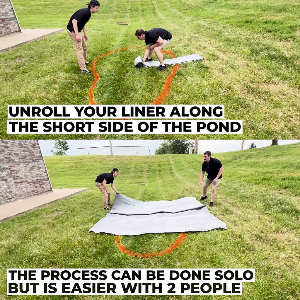 20 ft. x 45 ft. 60 Mil EPDM Rubber Pond Liner Combo X2793
