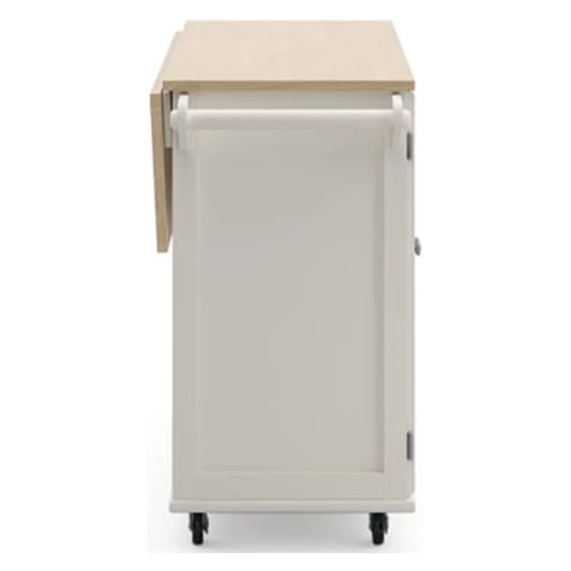 White Wood Kitchen Cart J3302