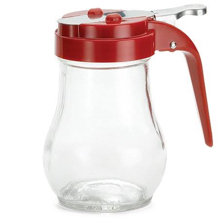 6 oz Teardrop Glass Syrup Dispenser, 12 Packs I130