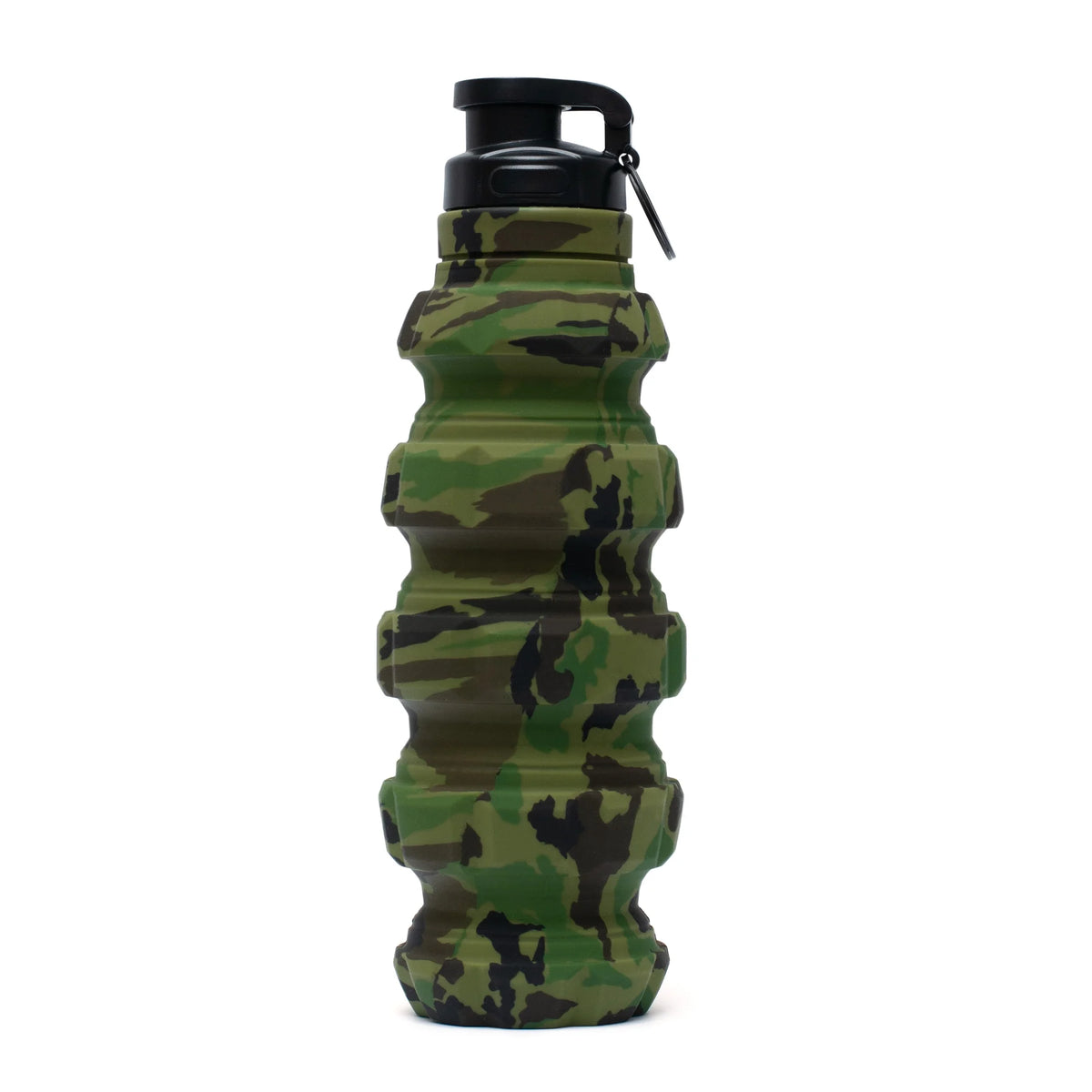 Green Camo Collapsible Spill Resistant Silicone Spit Cup with Lid B664265