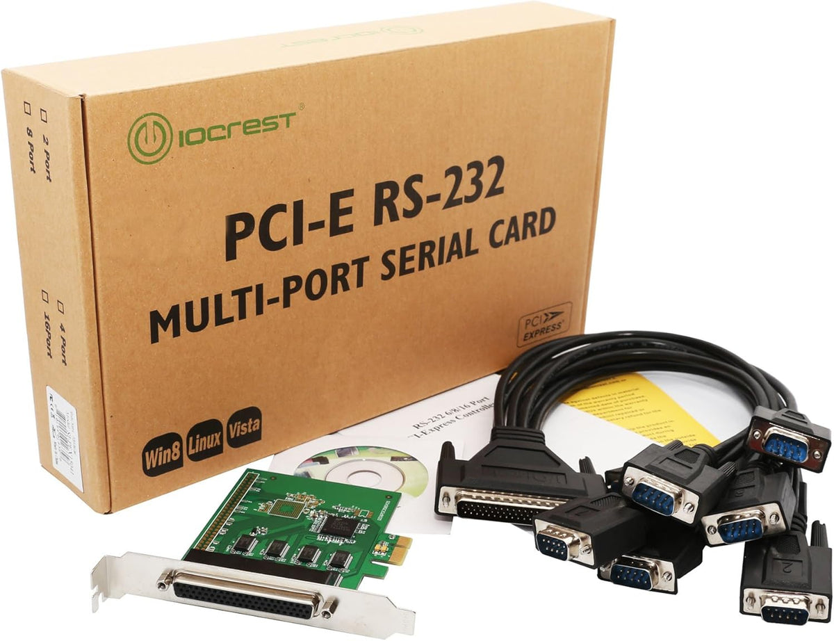 8 Port PCI-Express Serial Card T750
