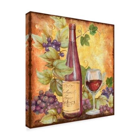 Grapevine and Wine Red Gallery-Wrapped Canvas Art V2692