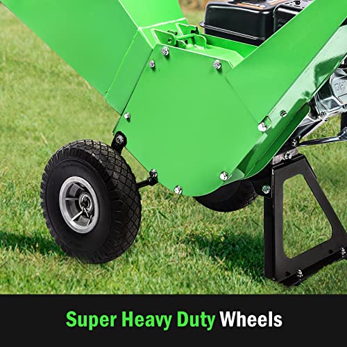 7HP Gas Powered Wood Chipper Shredder Mulcher D90323
