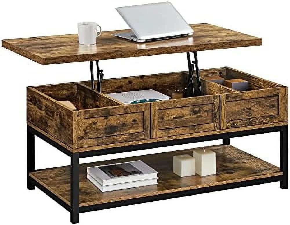 Lift Top Coffee Table with Hidden Compartments C888