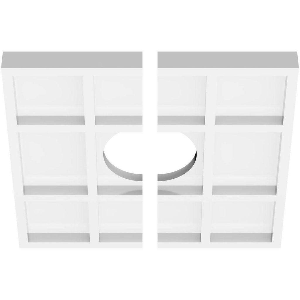 PVC Contemporary Ceiling Medallion - Two Piece S8504