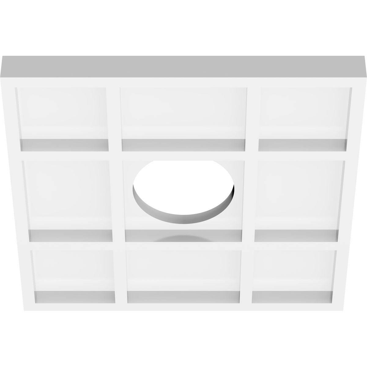 PVC Contemporary Ceiling Medallion - Two Piece S8504