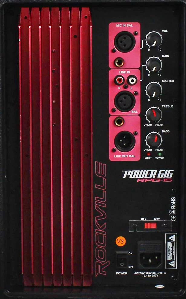 15" Powered Active 2-Way DJ PA Speakers U569
