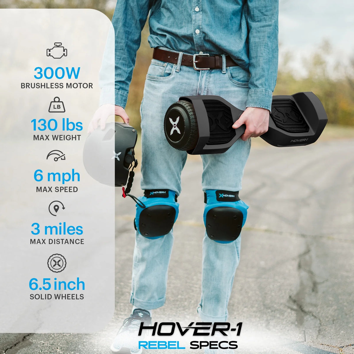 Black LED Hoverboard K1890