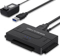 SATA IDE to USB 3.0 Adapter for 2.5 3.5-Inch HDD SSD with 12V 2A Power Supply Pack of 2 T805