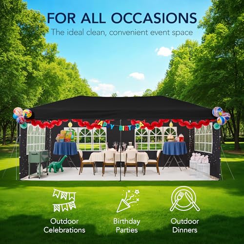 10x20 Heavy Duty Waterproof Outdoor Canopy Tent with Sidewalls W895